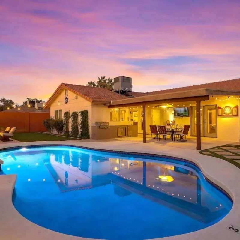 Private Pool, Hot Tub & Fire Pit Backyard